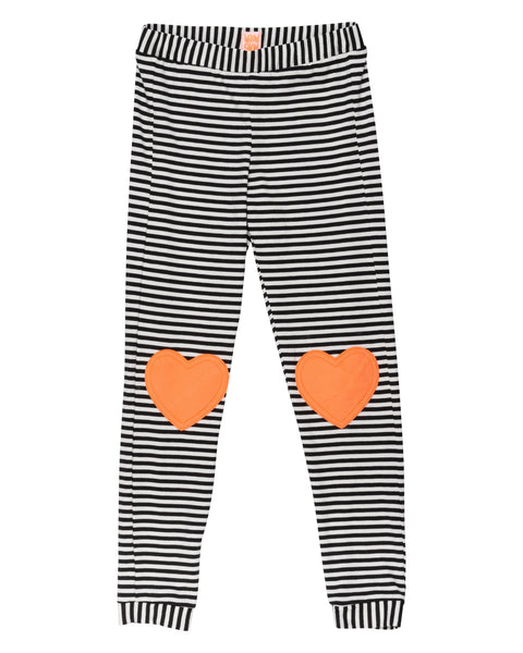 Black and white striped leggings toddler best sale