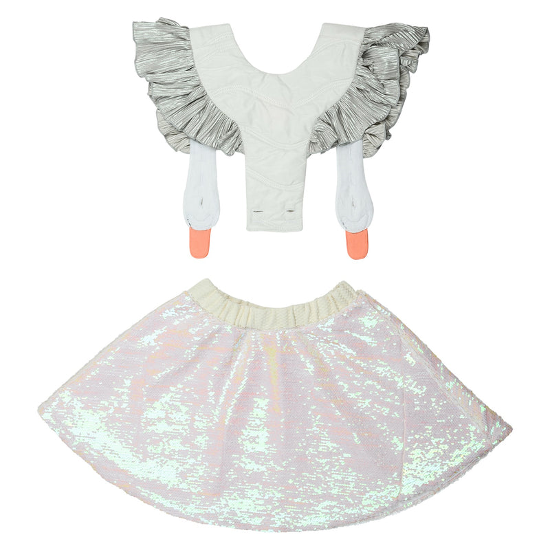 Bird Girl Frill White dress