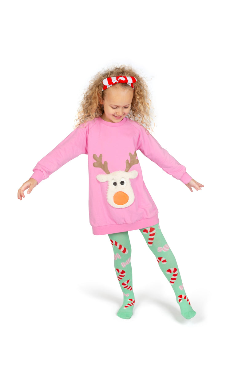 Candy Cane Mint tights