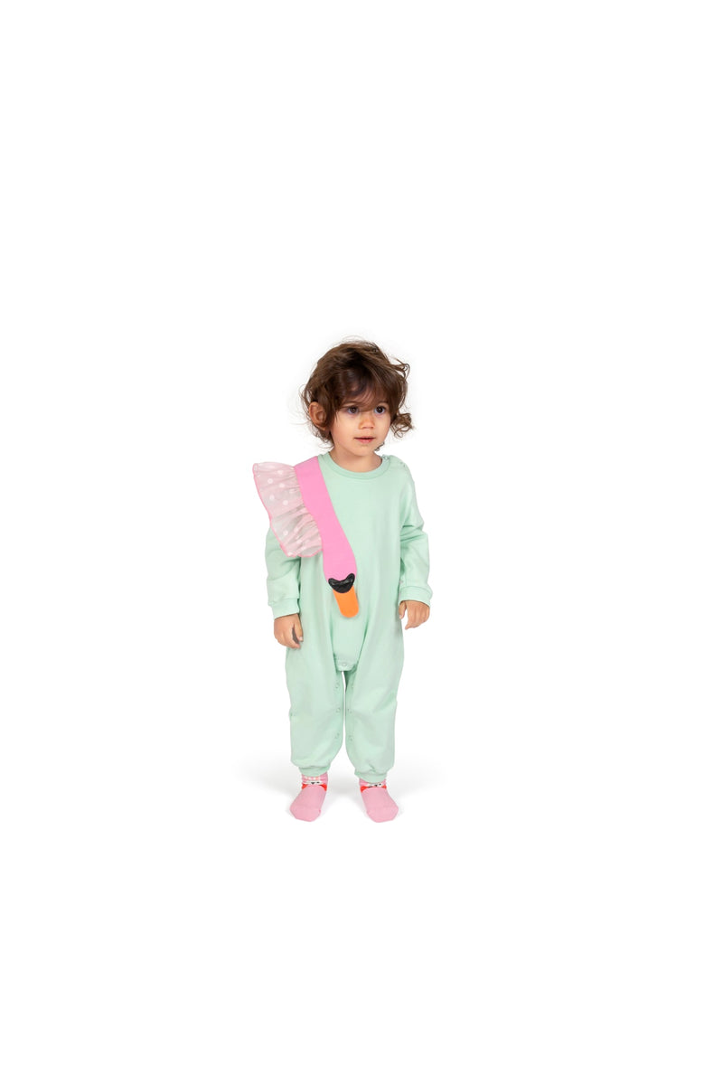 Agnes Angel Mint onesie