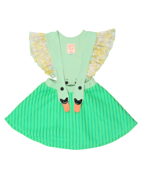 Bird Girl Frill Mint dress