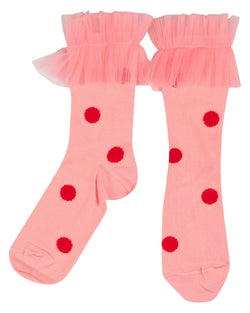 Poppy Polka socks